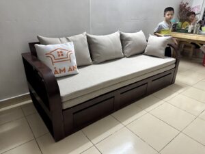 Ghế Sofa Giường Gỗ TGK-389